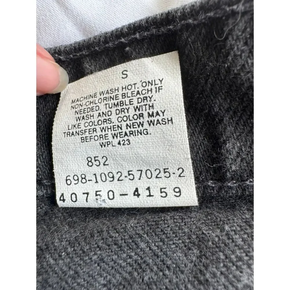 Vintage 90s Levi's 550 Student Jeans USA Black Denim 27x30 W27 L30